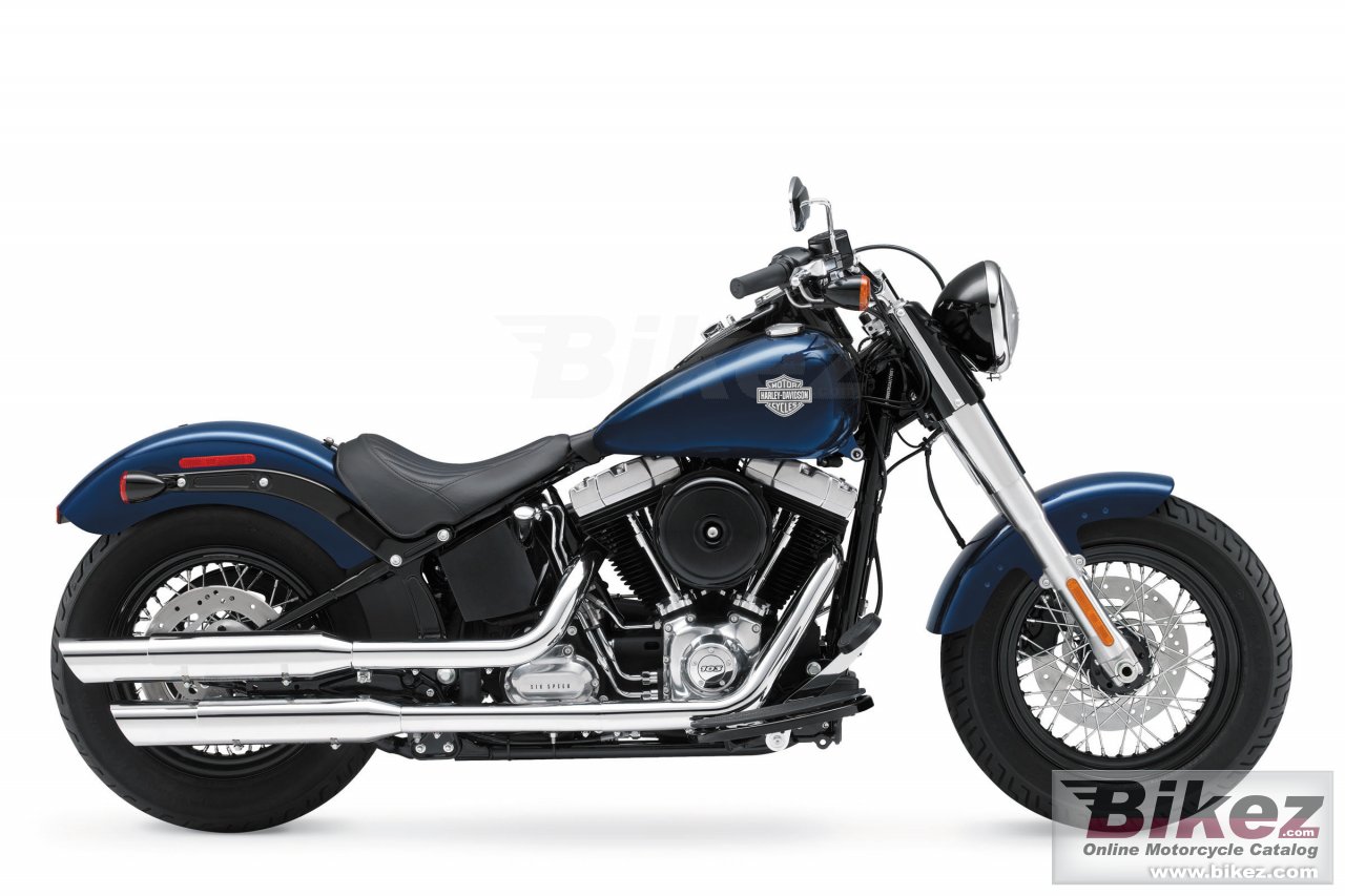Big Harley-Davidson softail slim picture and wallpaper from Bikez.com